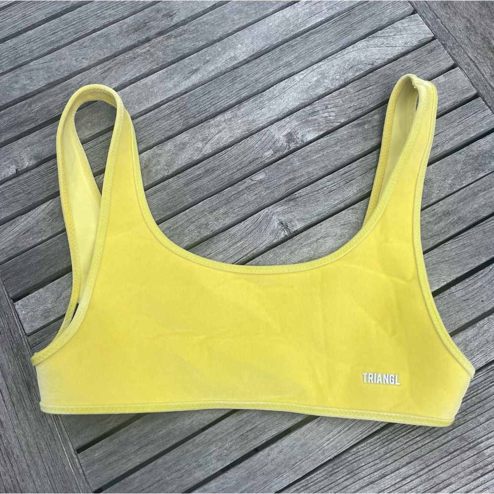 Triangl Velvet Bikini Top